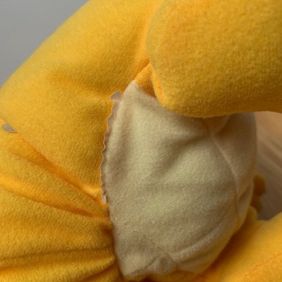 RARE 2000 Quetzal Dragon Tales Plush Hasbro Playskool Yellow Dragon - Picture 6 of 7